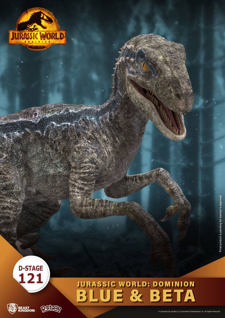 Jurassic World: Dominion D-Stage PVC Diorama Blue & Beta 13 cm reproduction