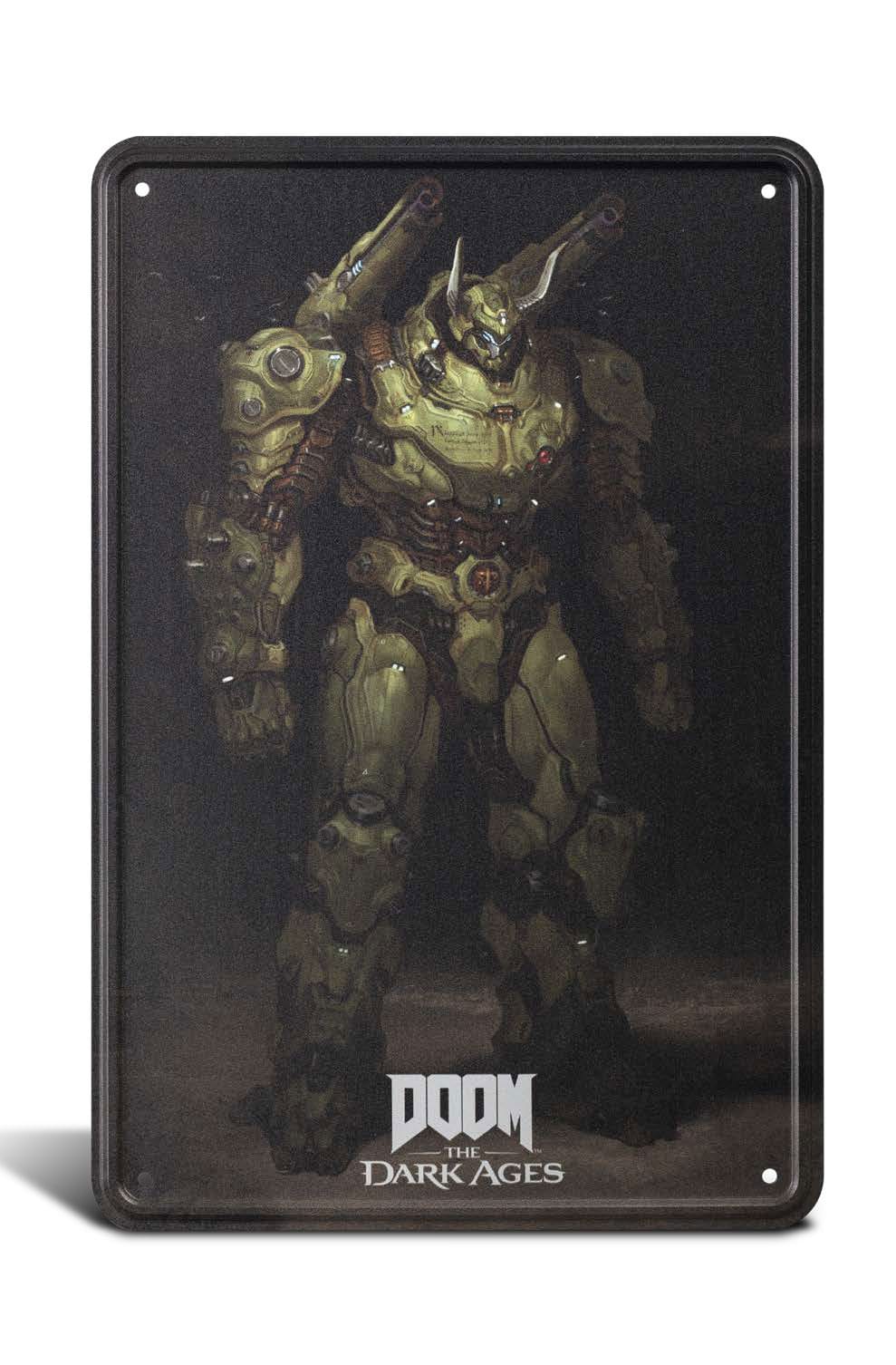 Doom The Dark Ages Metal Sign Atlan 20 x 30 cm