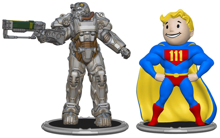 Fallout Mini Figures 2-Pack Set C T-60 & Vault Boy (Power) 7 cm