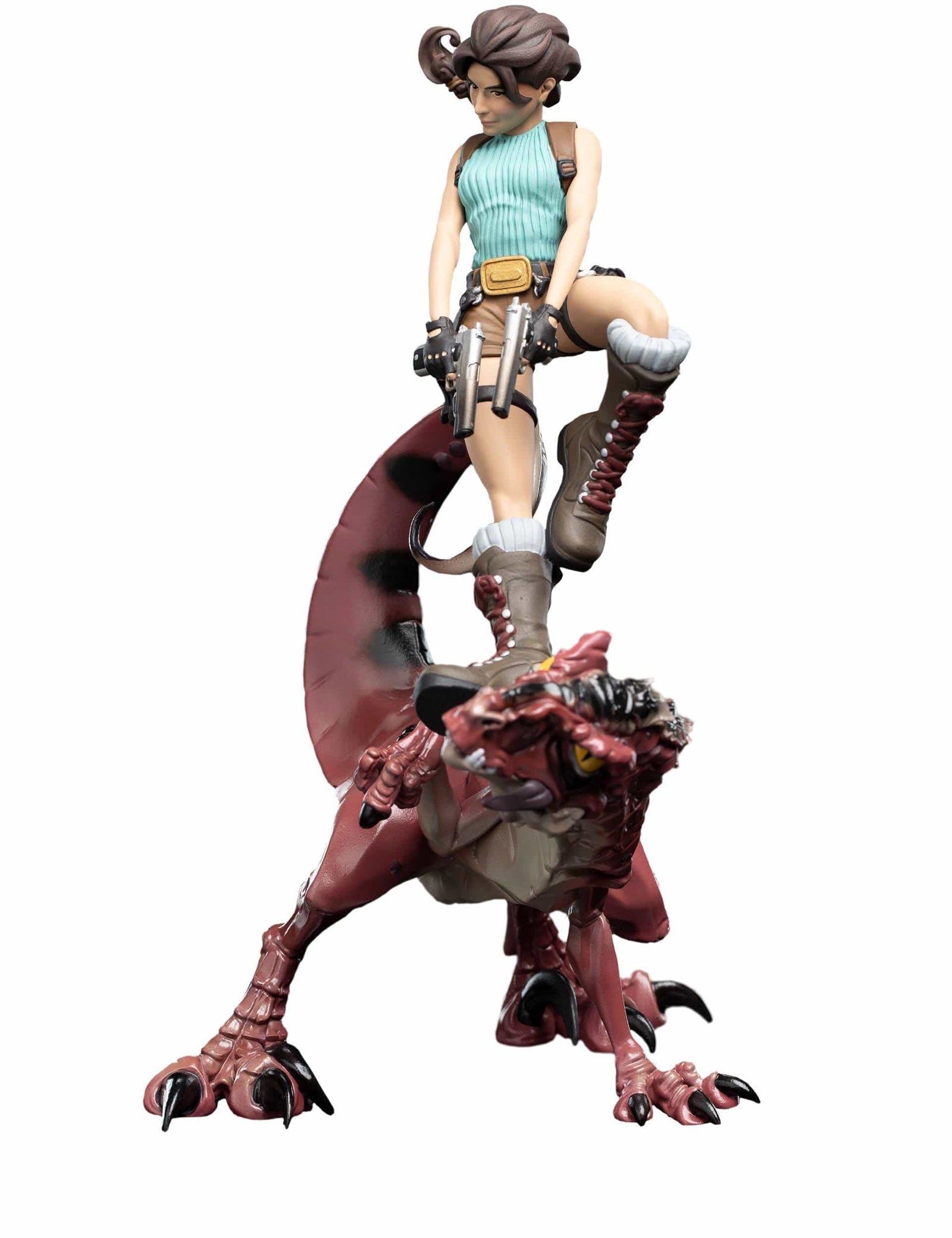 Tomb Raider Mini Epics Vinyl Figure Lara Croft & Raptor 24 cm
