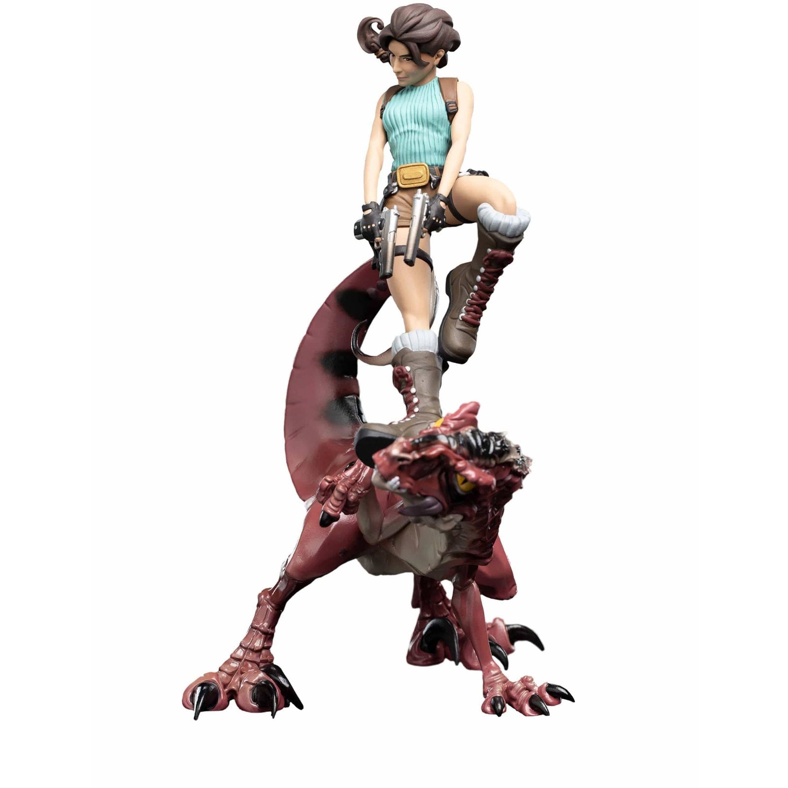 Tomb Raider Mini Epics Vinyl Figure Lara Croft & Raptor 24 cm