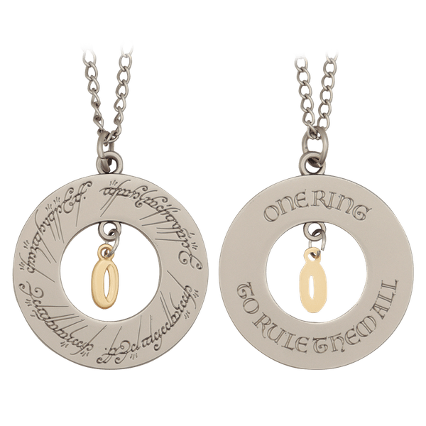 The Lord of the Rings One Ring Necklace Just Geek