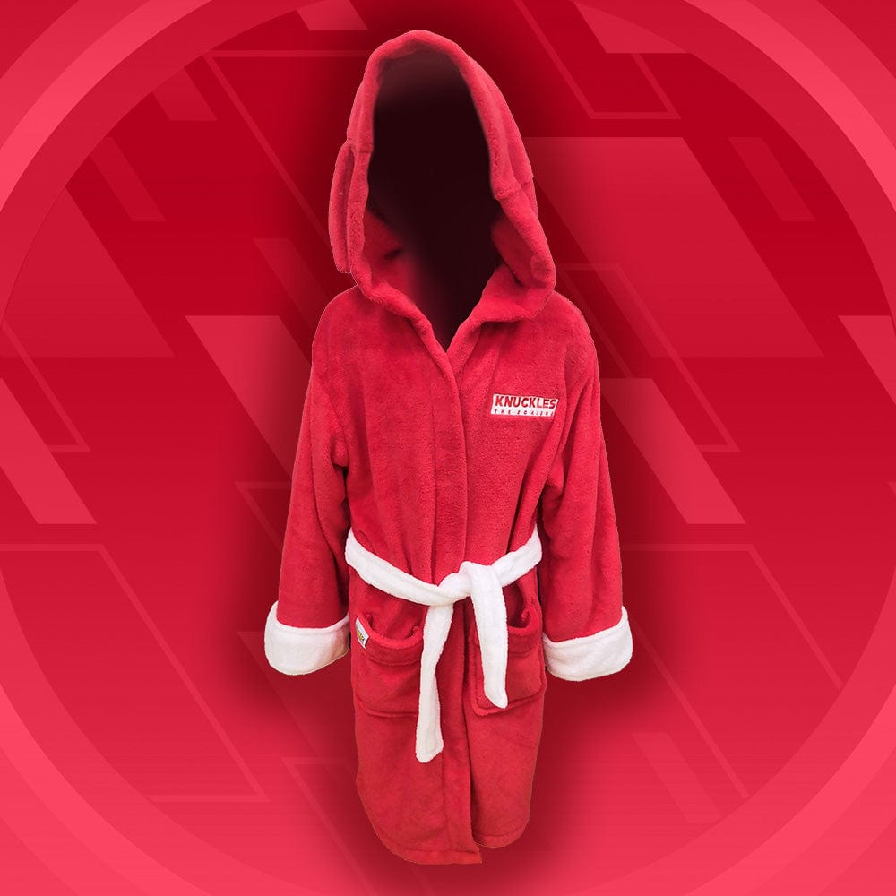 Sonic the Hedgehog Knuckles Cosplay Hooded Children's Bathrobe / Dress ...