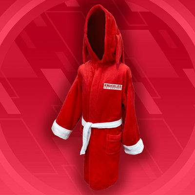 Official Sonic the Hedgehog Knuckles Cosplay Hooded Adult Bathrobe / Dressing Gown