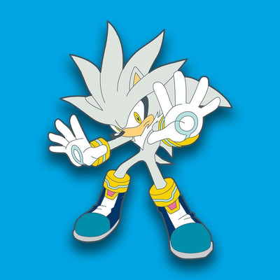 Official SEGA Sonic the Hedgehog Silver Pin Badge