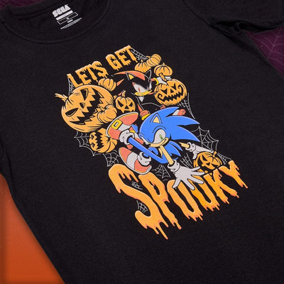 Official SEGA Halloween ‘Let’s Get Spooky’ Sonic the Hedgehog T-shirt – Black