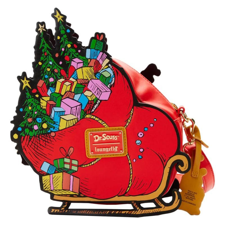 Loungefly Dr. Seuss Grinch Sleigh Crossbody Bag Just Geek