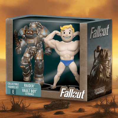 Fallout Mini Figures 2-Pack Set E Raider & Vault Boy (Strong) 7 cm