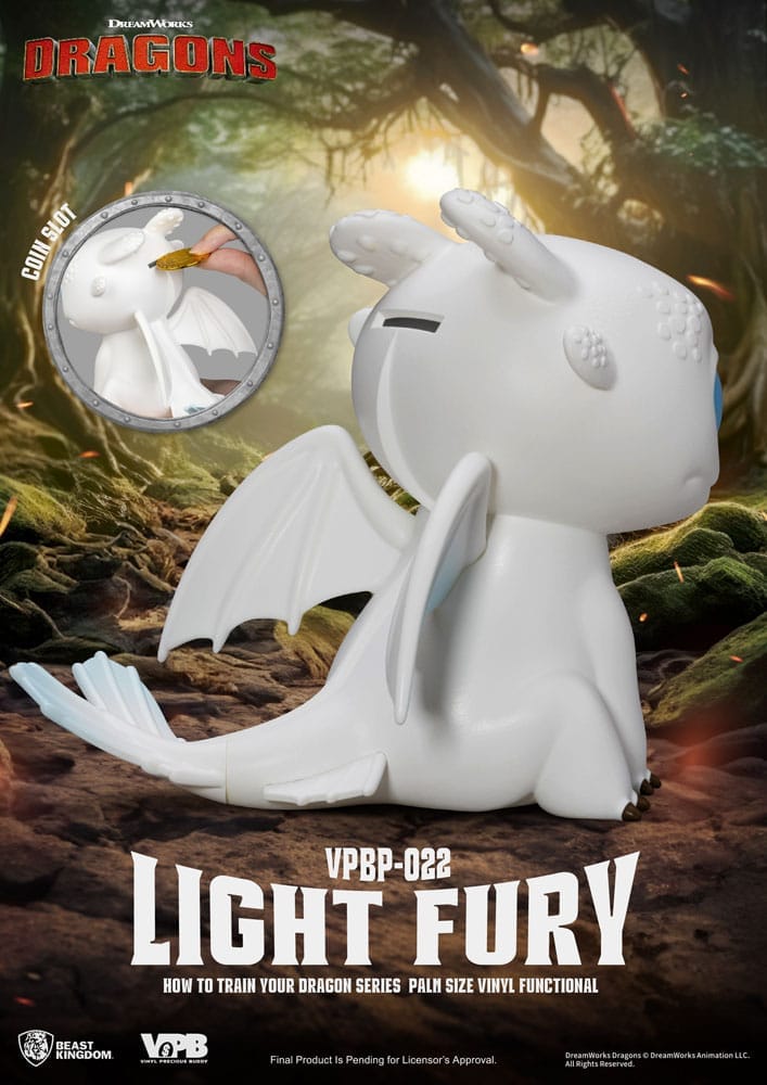 Light Fury Money Bank - How To Train Your Dragon