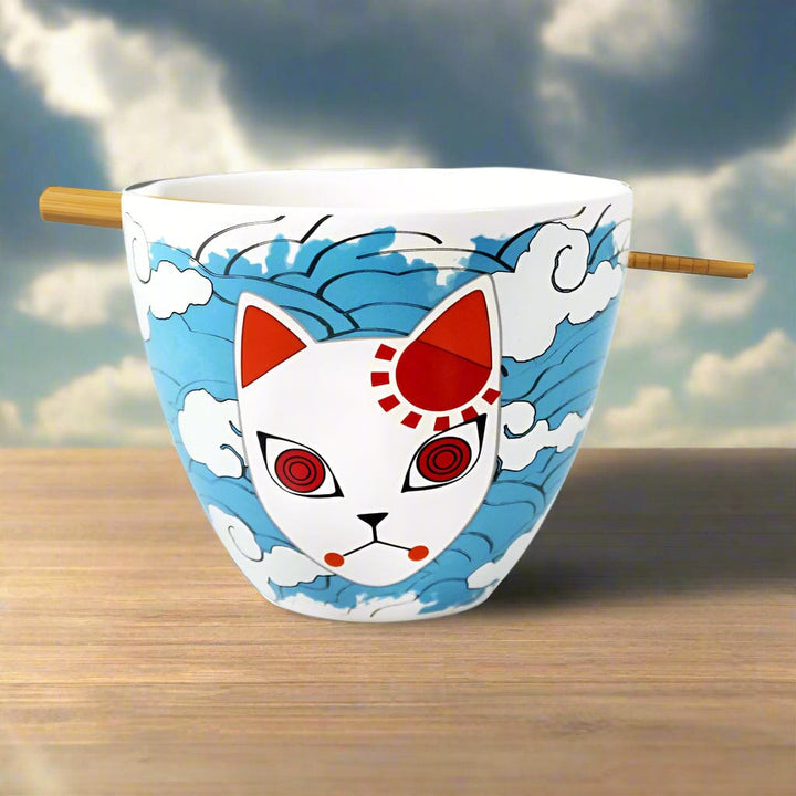 Demon Slayer : Ramen Bowl with Chopsticks - Tanjiro Mask