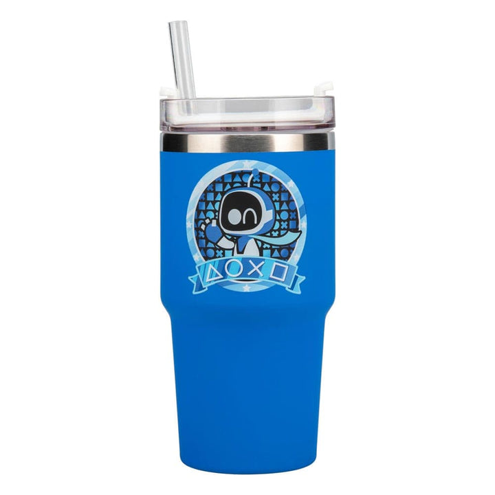 Astro Bot Playstation Controller Drinking Cup With Straw 600ml