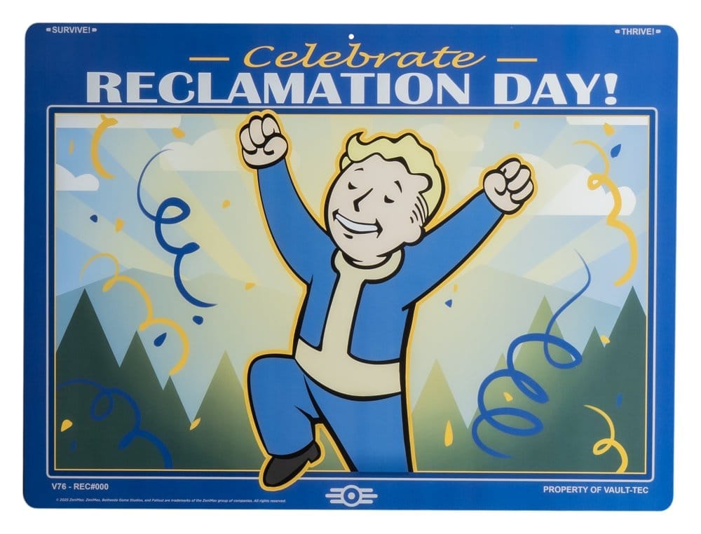 Fallout - Reclamation Day Metal Sign