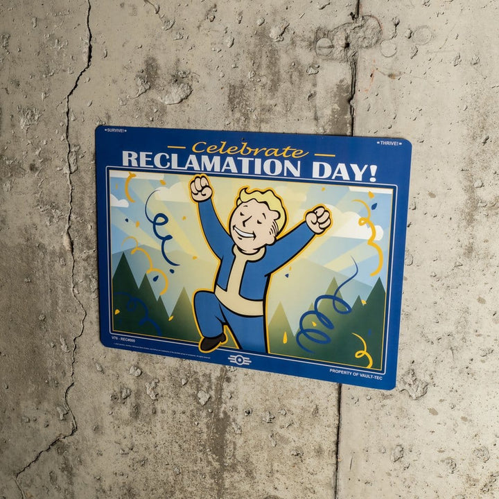 Fallout - Reclamation Day Metal Sign