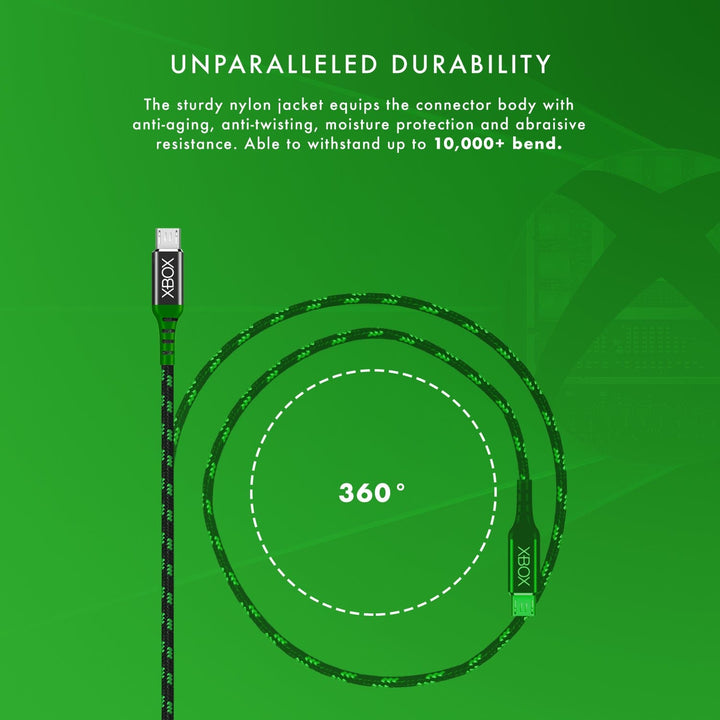 Official Xbox One Play and Charge Micro USB Charging Cable 4m