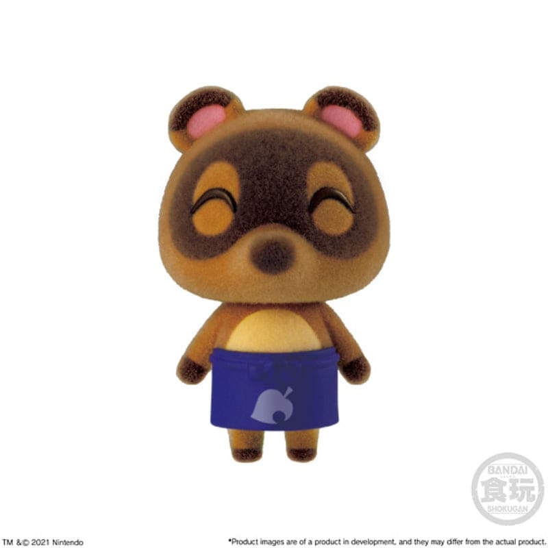Official Nintendo Animal Crossing New Horizons 8 Piece Flocked Dolls Mini Figure Collection Wave 2