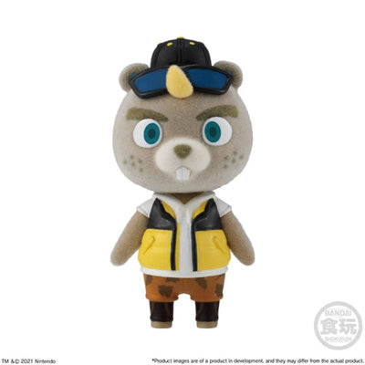 Official Nintendo Animal Crossing New Horizons 8 Piece Flocked Dolls Mini Figure Collection Wave 2