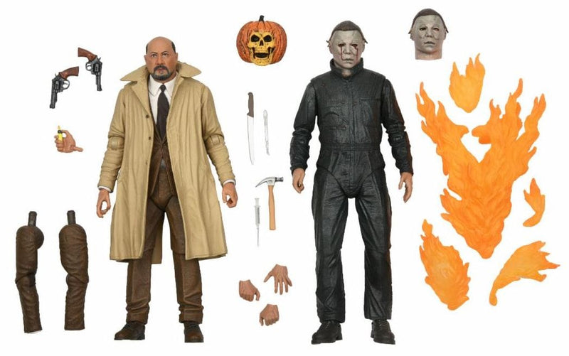 Halloween 2 Michael Myers And Dr Loomis Ultimate 2Pack 7 Inch Scale Action Figure Us Exclusive