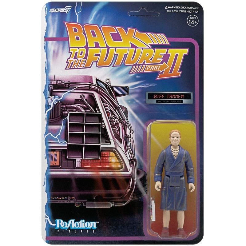Official Back To The Future Super7 ReAction Figure Biff Tannen Bathrobe