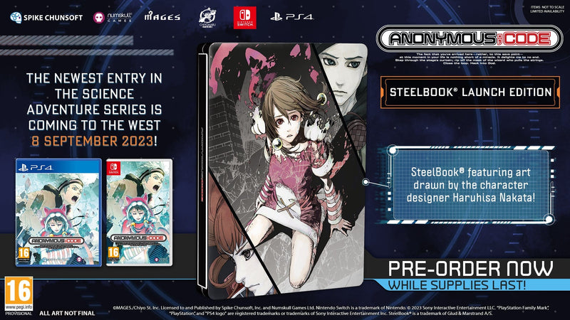 ANONYMOUS;CODE SteelBook® Launch Edition (Nintendo Switch)