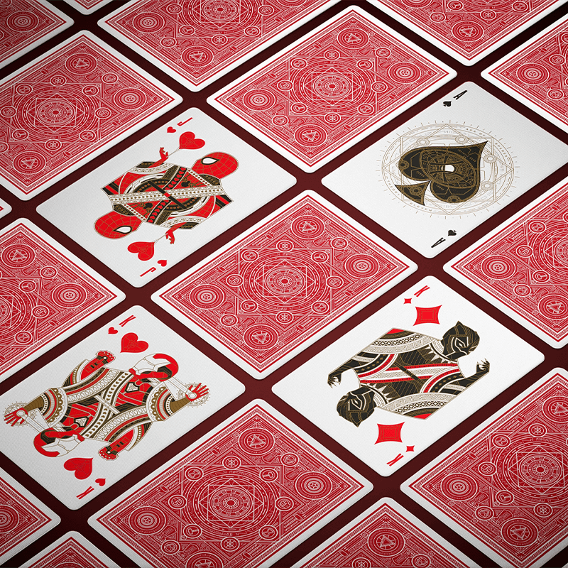 Official Theory 11 Avengers Playing Cards (Red Edition)