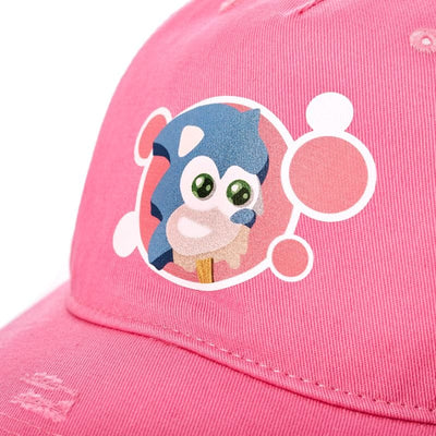 Official Sonic the Hedgehog Ice Cream Distressed Pink Trucker Hat