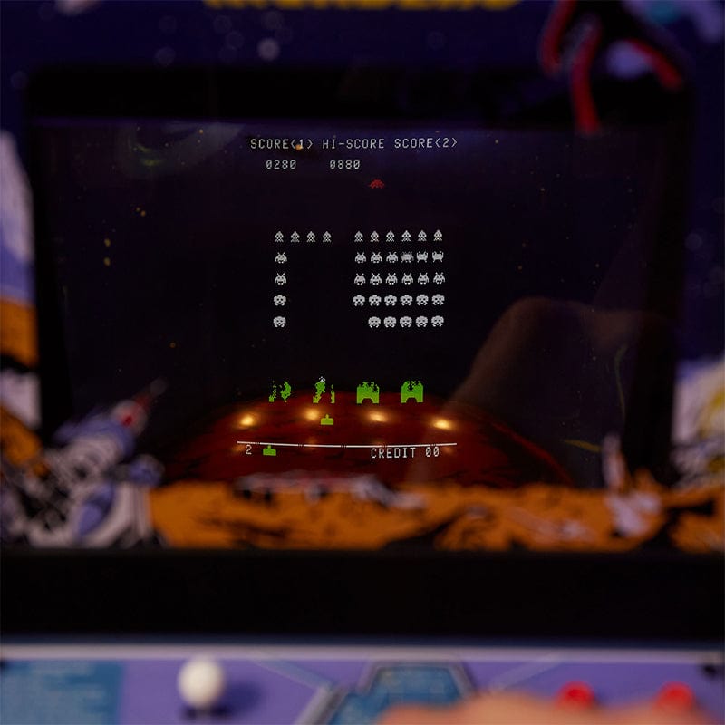 Official Space Invaders Quarter Size Arcade Cabinet + Stool