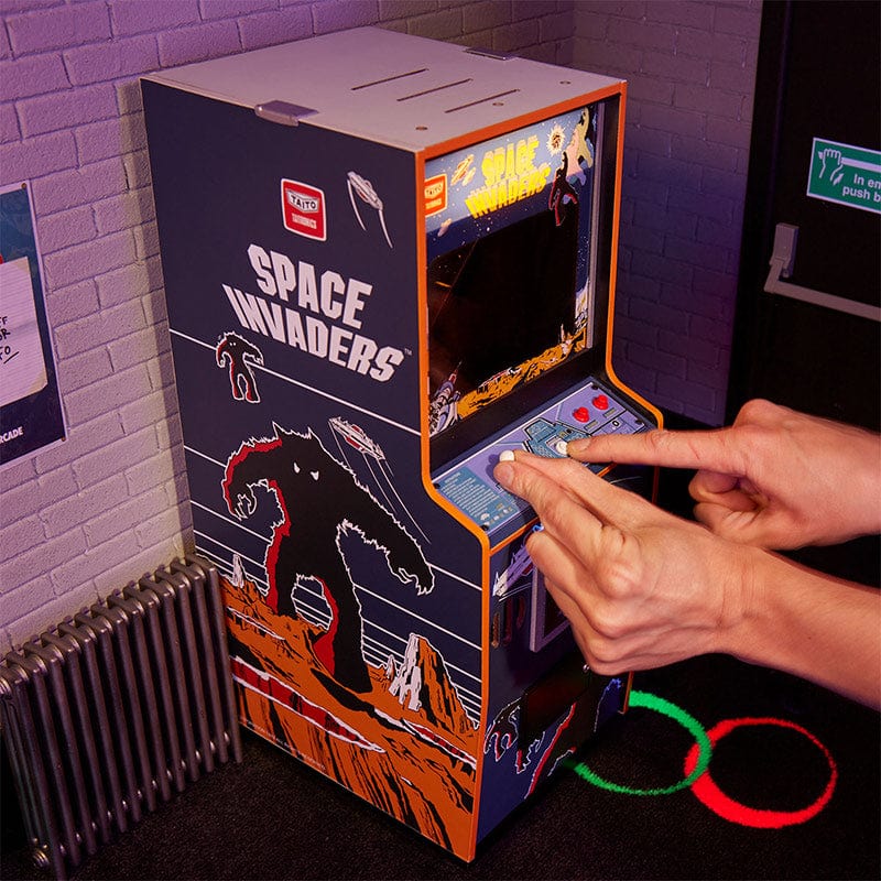 Official Space Invaders Quarter Size Arcade Cabinet + Stool