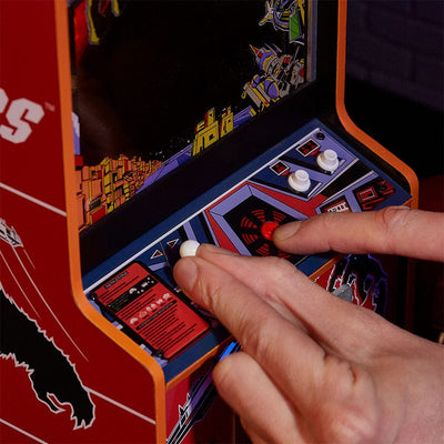 Official Space Invaders Part II Quarter Size Arcade Cabinet + Stool