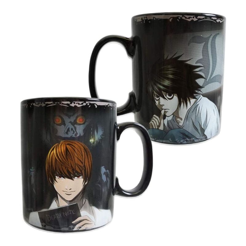 Official Death Note Kira & L Heat Changing Mug