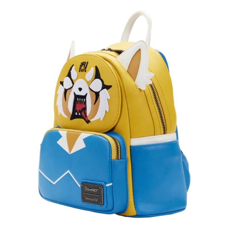 DAMAGED Loungefly Sanrio Aggretsuko Two Face Cosplay Mini Backpack