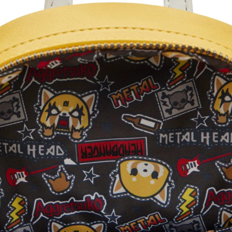 DAMAGED Loungefly Sanrio Aggretsuko Two Face Cosplay Mini Backpack