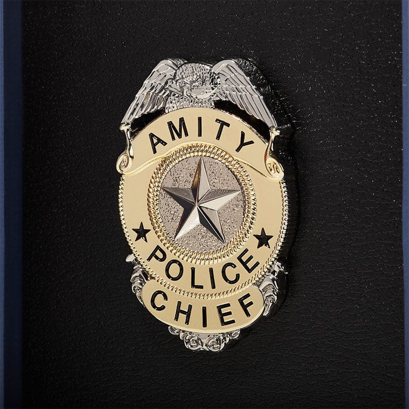 Official Jaws Amity Police Chief Badge Pin Badge