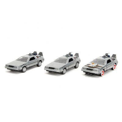 1:32 Back To The Future DeLorean 3 Car Collector's Set