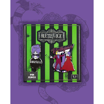 One Size Pin Kings Beetlejuice Enamel Pin Badge Set 1.1