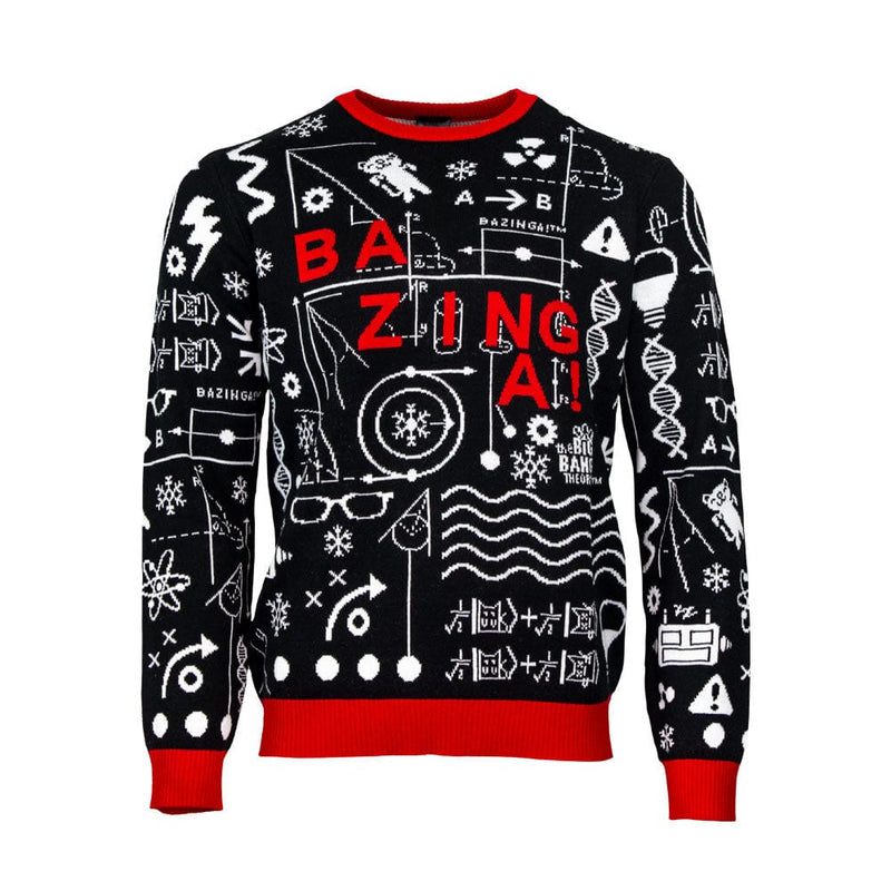 2XL (UK / EU) / XL (US) Official The Big Bang Theory ‘Bazinga’ Christmas Jumper / Ugly Sweater