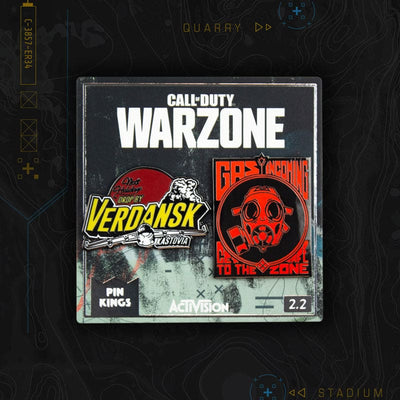 One Size Pin Kings Call of Duty Warzone Enamel Pin Badge Set 2.2