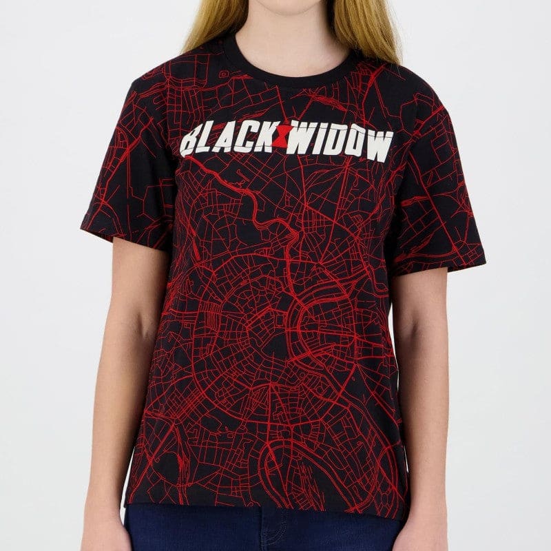 Official Marvel Black Widow City Map Women&