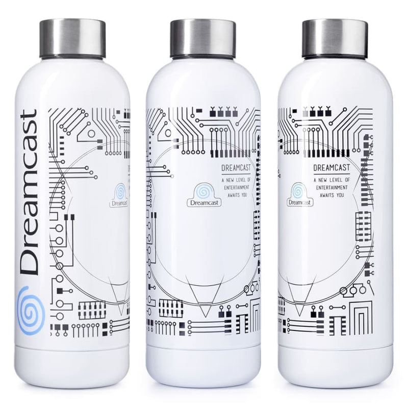 Official Dreamcast White Bowling Pin Style Water Bottle