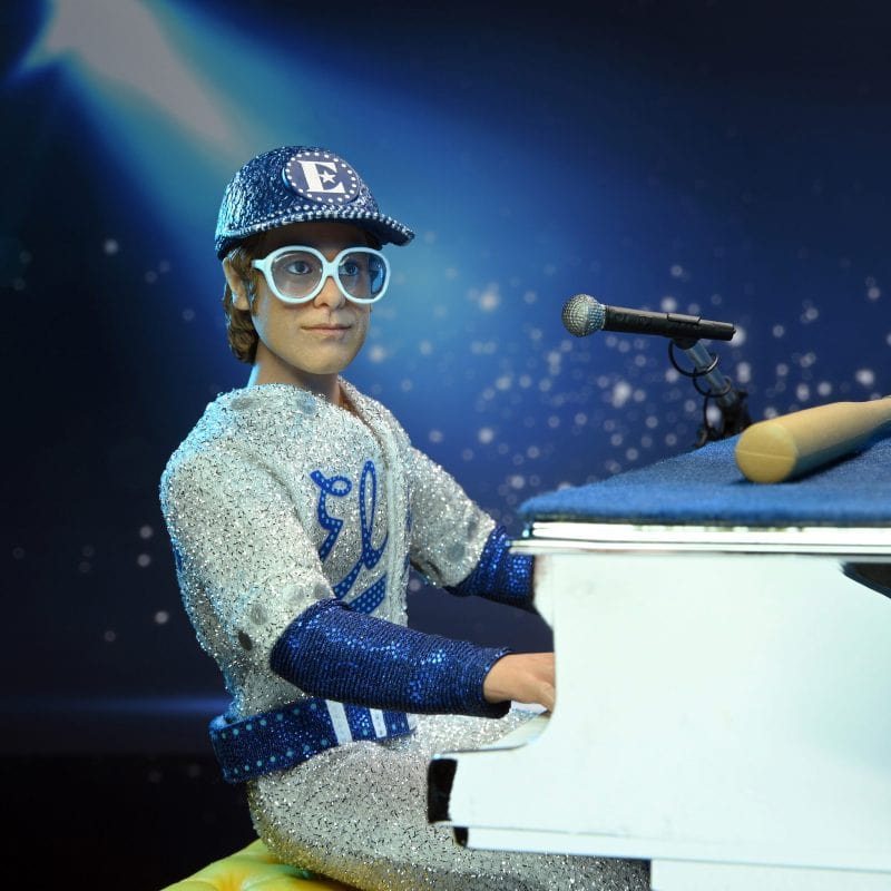 Official Elton John with Piano (Live 1975) Deluxe 8 Inch Clothed Figure