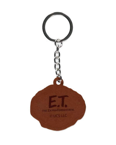 One size Official E.T. Rubber Flat Face Rubber Keychain