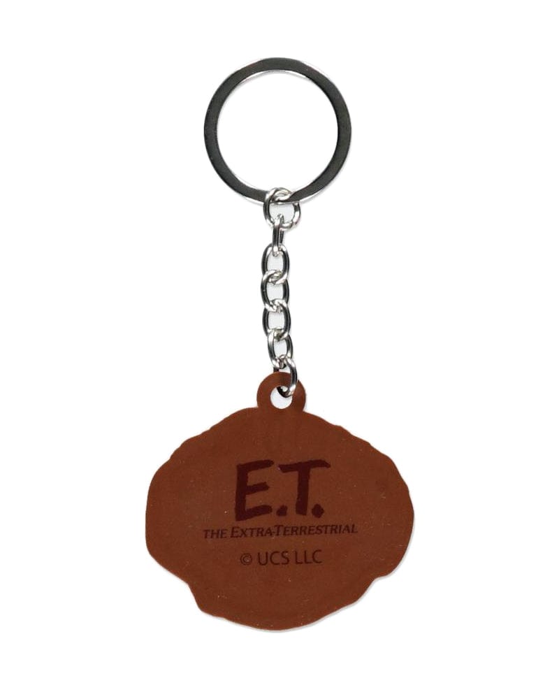 One size Official E.T. Rubber Flat Face Rubber Keychain