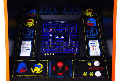 DAMAGED SOLD AS SEEN Official Pac-Man Quarter Size Arcade Cabinet