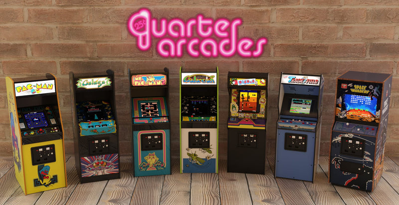 DAMAGED SOLD AS SEEN Official Pac-Man Quarter Size Arcade Cabinet
