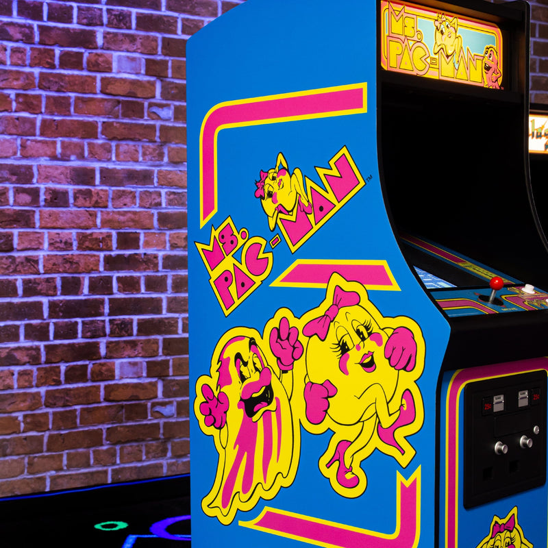 DAMAGED ITEM Official Ms Pac-Man Quarter Size Arcade Cabinet