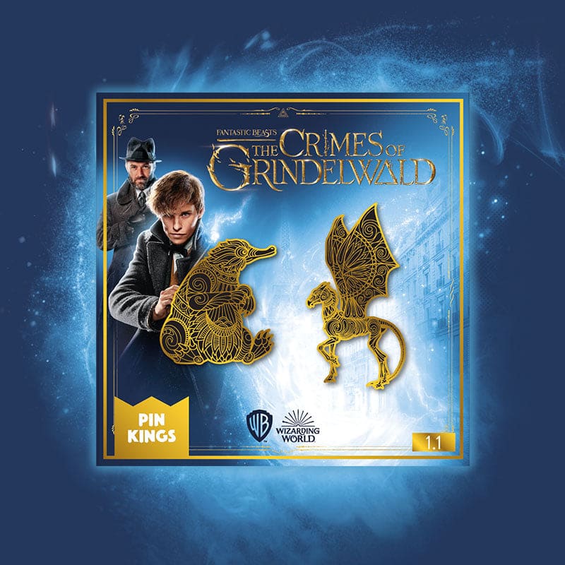 One Size Pin Kings Harry Potter Fantastic Beasts Enamel Pin Badge Set 1.1 – Niffler & Thestral