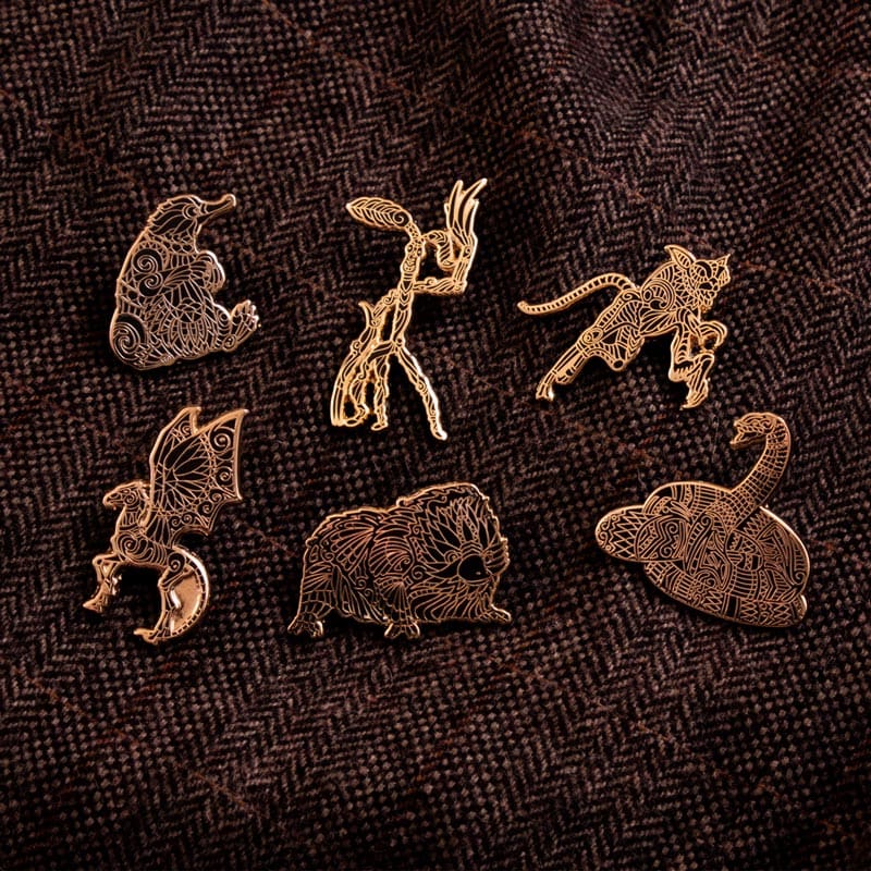 One Size Pin Kings Harry Potter Fantastic Beasts Enamel Pin Badge Set 1.2 – Baby Niffler & Bowtruckle