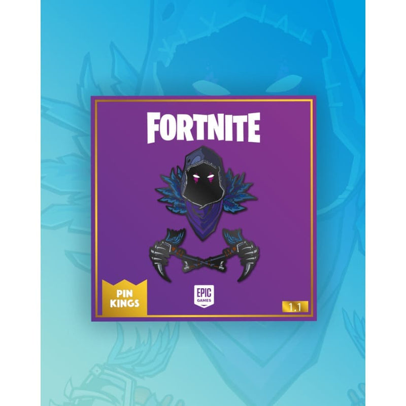 One Size Pin Kings Fortnite Enamel Pin Badge Set 1.1 - Raven