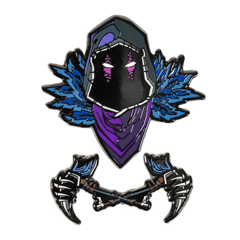 One Size Pin Kings Fortnite Enamel Pin Badge Set 1.1 - Raven