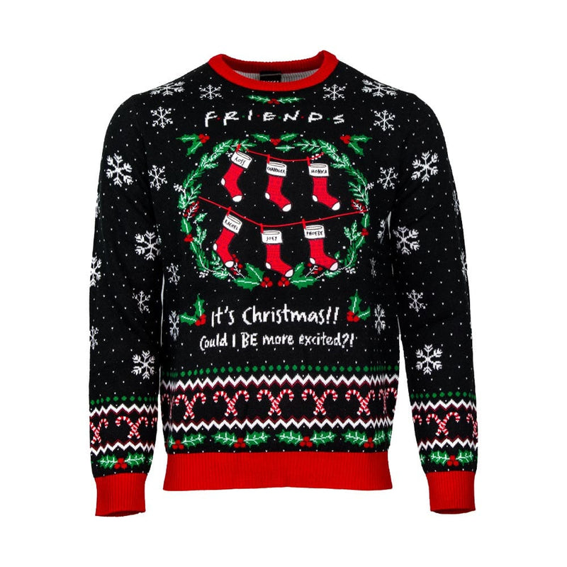 2XL (UK / EU) / XL (US) Official Friends ‘Could I BE more excited’ Christmas Jumper / Ugly Sweater