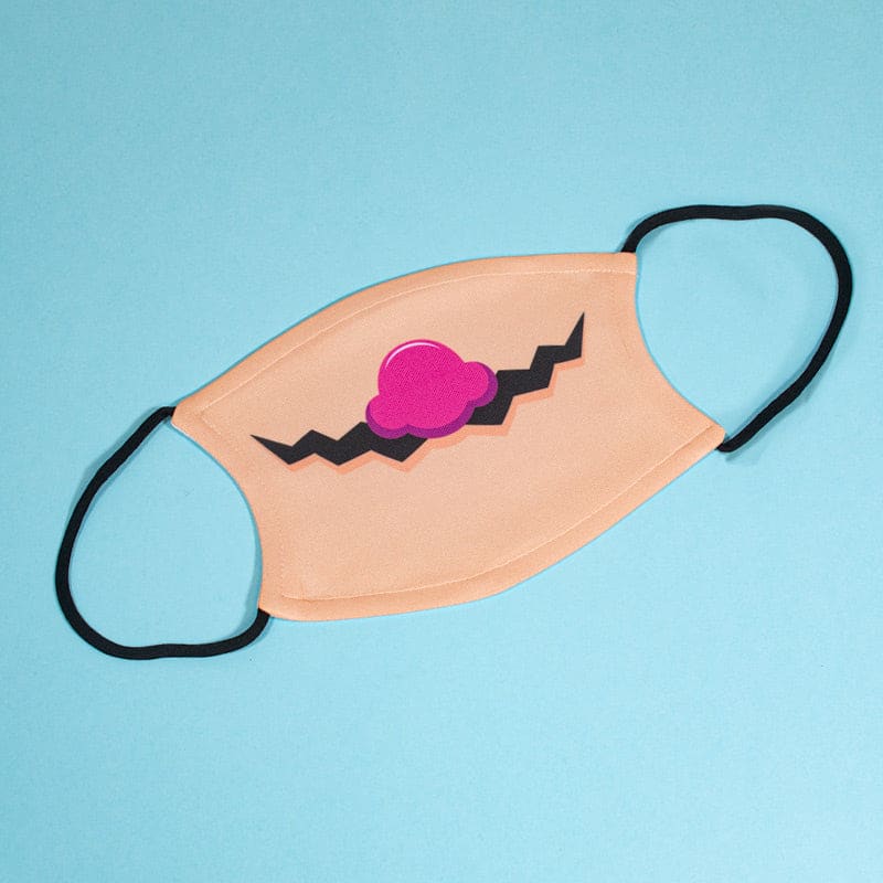 One Size Official Numskull Moustache 3 Face Mask